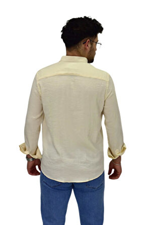 Erkek Spor Silim Fit Uzun Kol Gömlek G5033 BGL-ST04492