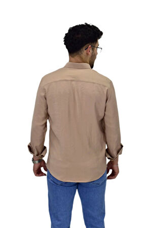 Erkek Spor Silim Fit Uzun Kol Gömlek G5019 BGL-ST04493