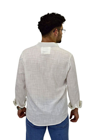 Erkek Spor Silim Fit Uzun Kol Gömlek G5005 BGL-ST04494
