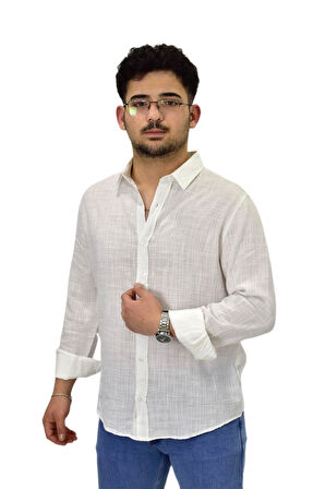 Erkek Spor Silim Fit Uzun Kol Gömlek G5005 BGL-ST04494