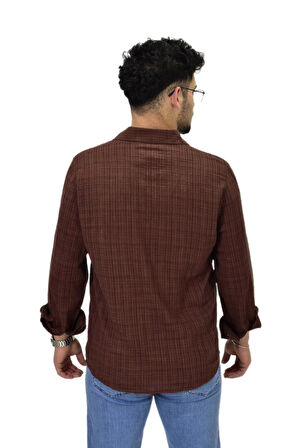 Erkek Spor Silim Fit Uzun Kol Gömlek G5005 BGL-ST04494