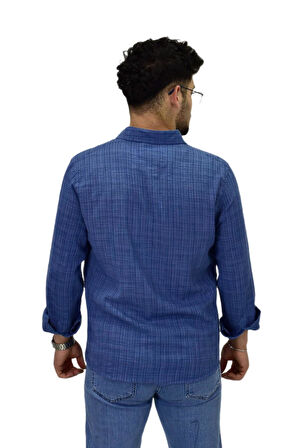 Erkek Spor Silim Fit Uzun Kol Gömlek G5005 BGL-ST04494