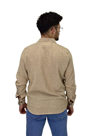 Erkek Spor Silim Fit Uzun Kol Gömlek G5011 BGL-ST04495