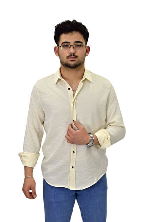 Erkek Spor Silim Fit Uzun Kol Gömlek G5011 BGL-ST04495