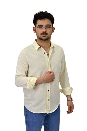 Erkek Spor Silim Fit Uzun Kol Gömlek G5011 BGL-ST04495