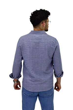 Erkek Spor Silim Fit Uzun Kol Gömlek G5011 BGL-ST04495