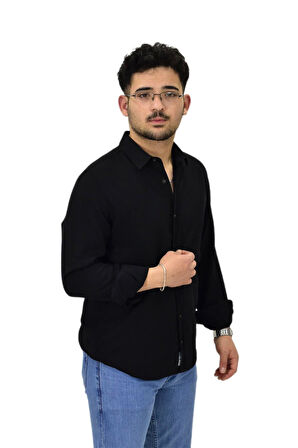 Erkek Spor Silim Fit Uzun Kol Gömlek G5011 BGL-ST04495