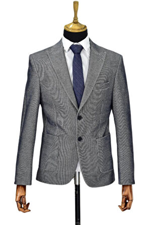 Erkek Tek Spor Ceket Çift Yırtmaçlı BGL-ST04512