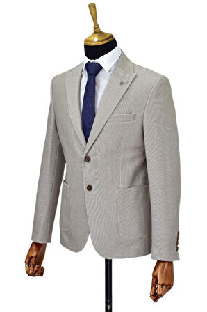 Erkek Tek Spor Ceket Çift Yırtmaçlı BGL-ST04512