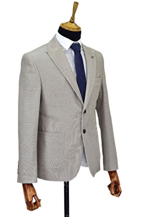 Erkek Tek Spor Ceket Çift Yırtmaçlı BGL-ST04512