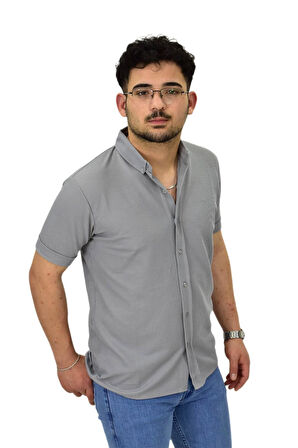 Erkek Gömlek Yaka Düğmeli Tişört BGL-ST04524