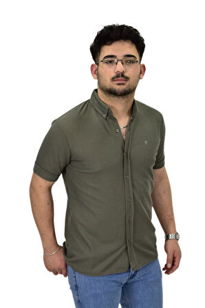 Erkek Gömlek Yaka Düğmeli Tişört BGL-ST04524