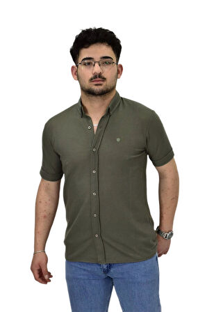 Erkek Gömlek Yaka Düğmeli Tişört BGL-ST04524