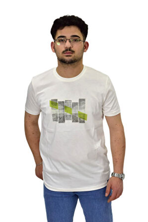 Erkek Sıfıryaka Baskılı Tişört BGL-ST04526