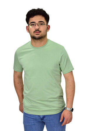 Erkek Sıfıryaka Düz Likra Süprem Tişört 4380 BGL-ST04528