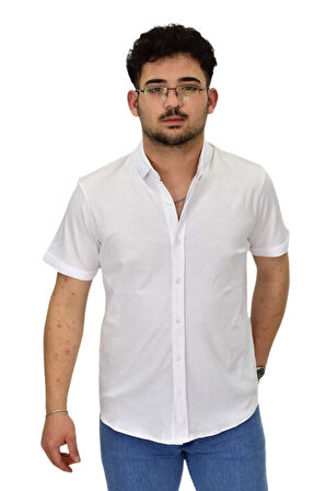 Erkek Gömlek Yaka Düğmeli Merserize Tişört 4680 BGL-ST04531