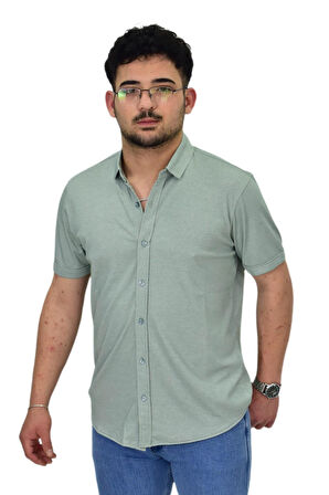 Erkek Gömlek Yaka Düğmeli Merserize Tişört 4680 BGL-ST04531