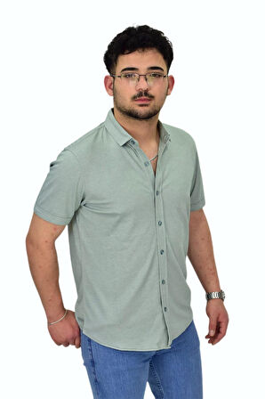 Erkek Gömlek Yaka Düğmeli Merserize Tişört 4680 BGL-ST04531