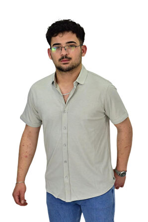 Erkek Gömlek Yaka Düğmeli Merserize Tişört 4680 BGL-ST04531