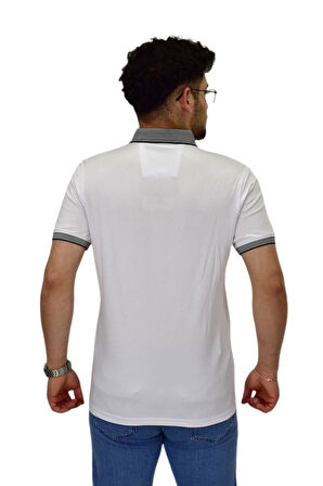 Erkek Büyük Beden Polo Yaka Merserize Tişört T3000 BGL-ST04534