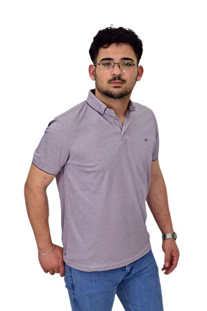 Erkek Büyük Beden Polo Yaka Merserize Tişört T3000 BGL-ST04534