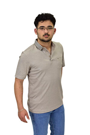 Erkek Polo Yaka Cepli Merserize Tişört 6270 BGL-ST04535
