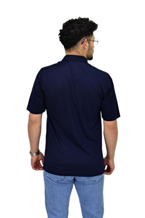 Erkek Büyük Beden Gömlek Yaka Tişört T6065 BGL-ST04540