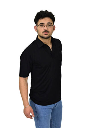 Erkek Büyük Beden Gömlek Yaka Tişört T6065 BGL-ST04540