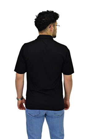 Erkek Büyük Beden Gömlek Yaka Tişört T6065 BGL-ST04540