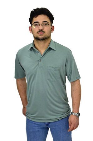 Erkek Gömlek Yaka Tişört T6064 BGL-ST04541