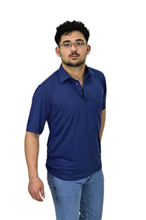 Erkek Gömlek Yaka Tişört T6064 BGL-ST04541