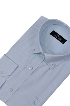 Erkek Klasik Tek Cepli Uzun Kol Gömlek BGL-ST04543