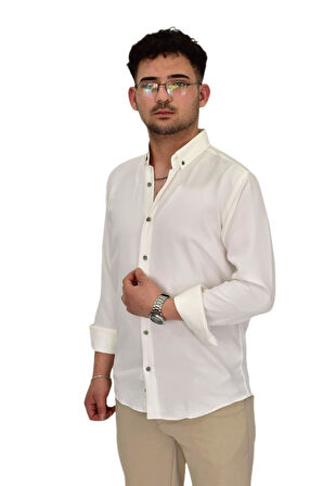 Erkek Spor Silim Fit Uzun Kol Gömlek G5019 BGL-ST04493