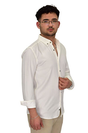 Erkek Spor Silim Fit Uzun Kol Gömlek G5019 BGL-ST04493