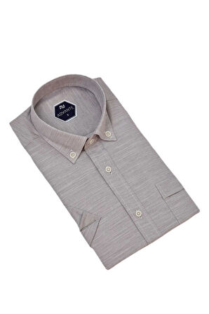 Erkek Klasik Tek Cepli Kısa Kol Gömlek BGL-ST04554