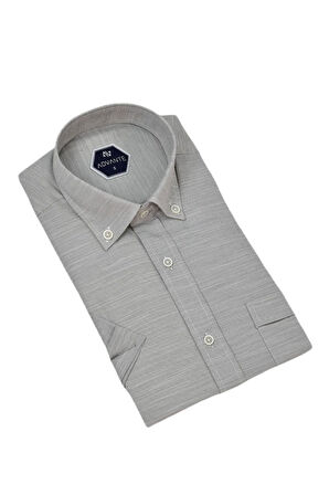 Erkek Klasik Tek Cepli Kısa Kol Gömlek BGL-ST04554