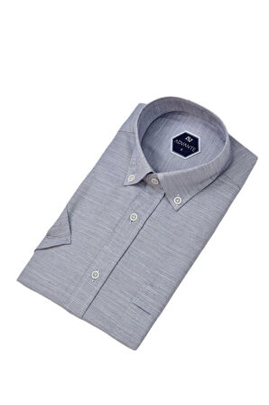 Erkek Klasik Tek Cepli Kısa Kol Gömlek BGL-ST04554