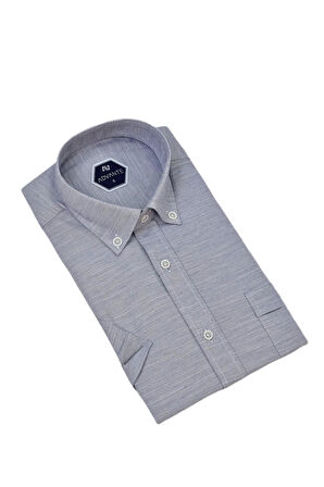Erkek Klasik Tek Cepli Kısa Kol Gömlek BGL-ST04554