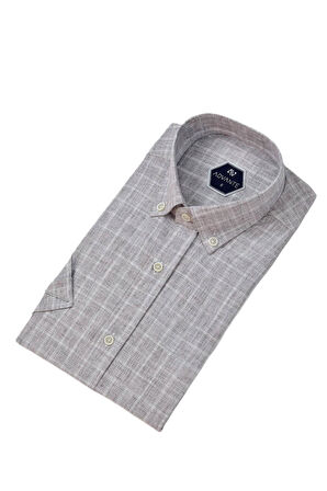 Erkek Klasik Tek Cepli Kısa Kol Gömlek BGL-ST04555