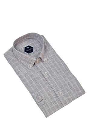 Erkek Klasik Tek Cepli Kısa Kol Gömlek BGL-ST04555