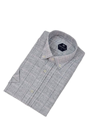 Erkek Klasik Tek Cepli Kısa Kol Gömlek BGL-ST04556