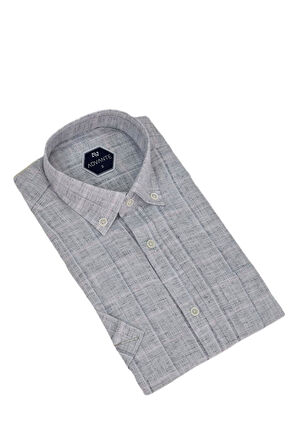 Erkek Klasik Tek Cepli Kısa Kol Gömlek BGL-ST04556