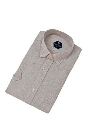 Erkek Klasik Tek Cepli Kısa Kol Gömlek BGL-ST04557