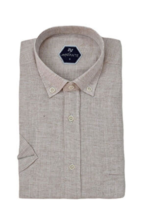 Erkek Klasik Tek Cepli Kısa Kol Gömlek BGL-ST04557