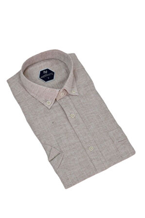 Erkek Klasik Tek Cepli Kısa Kol Gömlek BGL-ST04557
