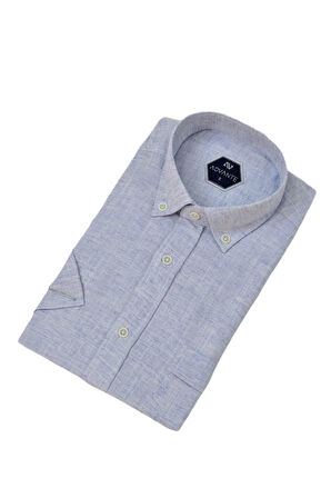 Erkek Klasik Tek Cepli Kısa Kol Gömlek BGL-ST04557