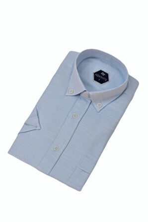 Erkek Klasik Tek Cepli Kısa Kol Gömlek BGL-ST04559