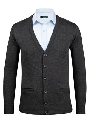 Erkek V Yaka Triko Hırka Düğmeli 4241M BGL-ST04560