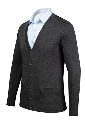 Erkek V Yaka Triko Hırka Düğmeli 4241M BGL-ST04560