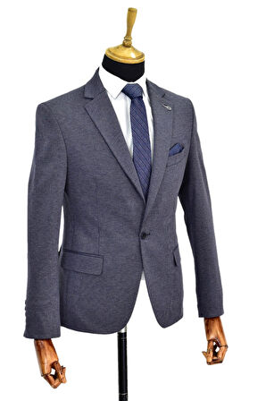 Erkek Tek Spor Ceket Çift Yırtmaçlı BGL-ST04566